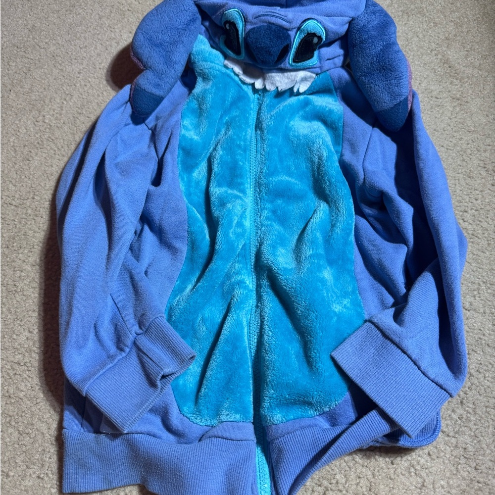 Blue Stitch Hoodie with Ears